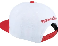 Chicago Blackhawks Toss Up White/Red Snapback - Mitchell & Ness
