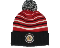 Chicago Blackhawks True Classic Black-Athl Red Pom - Fanatics
