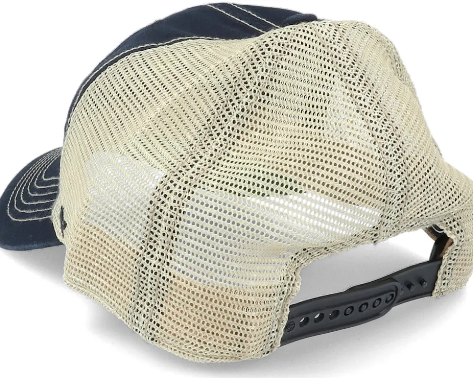 Chicago Blackhawks Tuscaloosa Clean Up Dad Cap Vintage Black/Beige Trucker - 47 Brand