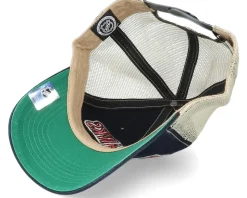 Chicago Blackhawks Tuscaloosa Clean Up Dad Cap Vintage Black/Beige Trucker - 47 Brand
