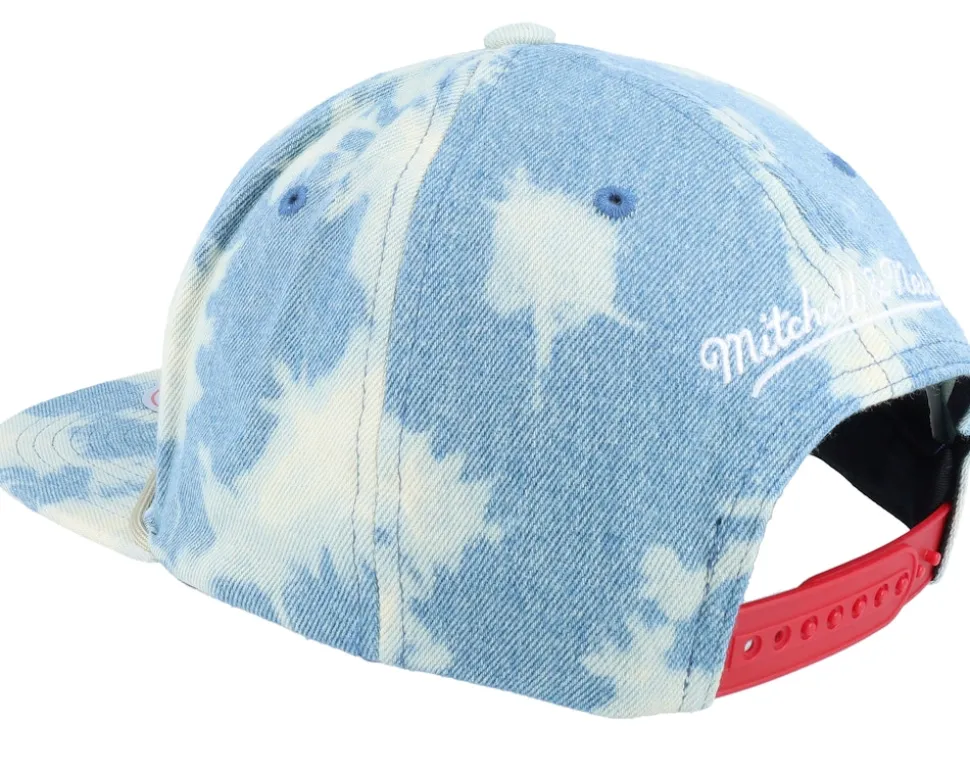 Chicago Bulls Acid Wash Blue Snapback - Mitchell & Ness