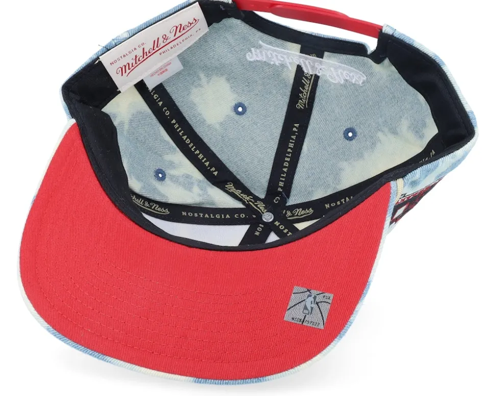 Chicago Bulls Acid Wash Blue Snapback - Mitchell & Ness