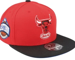 Chicago Bulls Coast2coast Red/Black Fitted - Mitchell & Ness