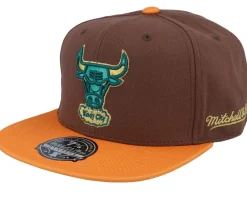 Chicago Bulls Copper Top Brown Fitted - Mitchell & Ness