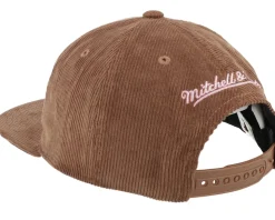 Chicago Bulls Corduroy Manchester Deadstock Brown Snapback - Mitchell & Ness