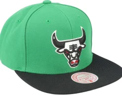 Chicago Bulls Core Basic Green/Black Snapback - Mitchell & Ness