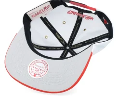 Chicago Bulls Day 4 Suede White/Red Snapback - Mitchell & Ness