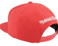 Chicago Bulls Embroidery Glitch Red Snapback - Mitchell & Ness