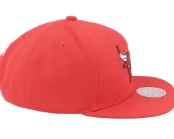 Chicago Bulls Embroidery Glitch Red Snapback - Mitchell & Ness