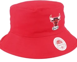 Chicago Bulls Lifestyle Reversible Red/Grey Bucket - Mitchell & Ness