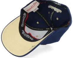 Chicago Bulls Navy/Wine/Cream Logo Navy Adjustable - Mitchell & Ness