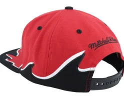 Chicago Bulls Rising Tide Red Snapback - Mitchell & Ness