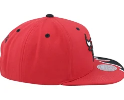 Chicago Bulls Rising Tide Red Snapback - Mitchell & Ness