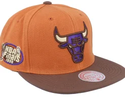 Chicago Bulls Sweet Potato Pie Orange/Brown Snapback - Mitchell & Ness