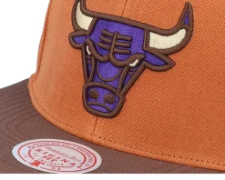 Chicago Bulls Sweet Potato Pie Orange/Brown Snapback - Mitchell & Ness