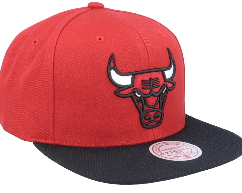 Chicago Bulls Team 2 Tone 2.0 Red/Black Snapback - Mitchell & Ness