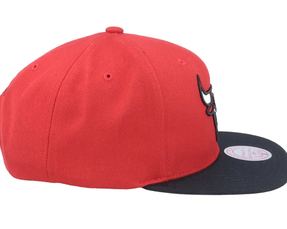 Chicago Bulls Team 2 Tone 2.0 Red/Black Snapback - Mitchell & Ness