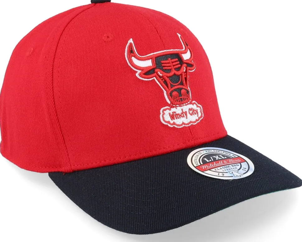 Chicago Bulls Team 2 Tone 2.0 Red/Black Flexfit - Mitchell & Ness
