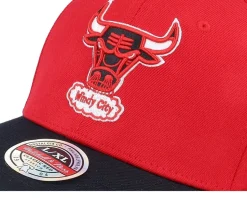Chicago Bulls Team 2 Tone 2.0 Red/Black Flexfit - Mitchell & Ness