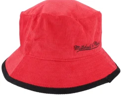 Chicago Bulls Team Cord Red Bucket - Mitchell & Ness