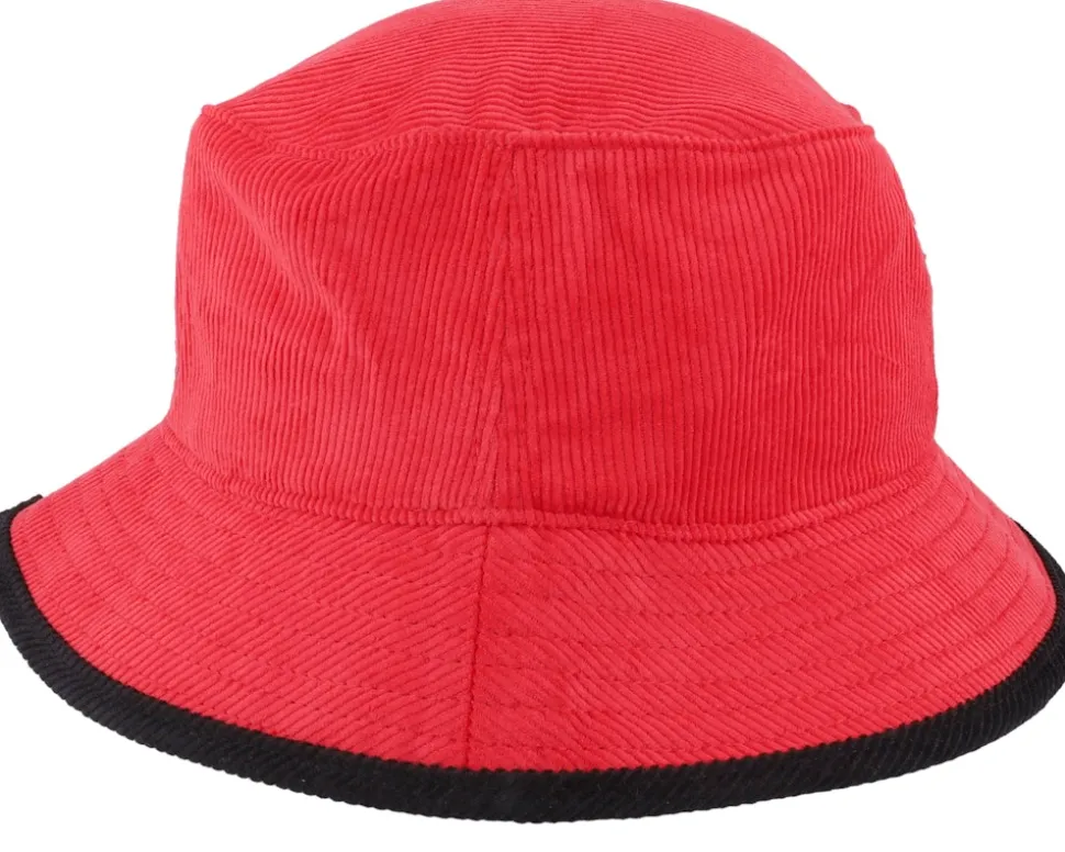 Chicago Bulls Team Cord Red Bucket - Mitchell & Ness