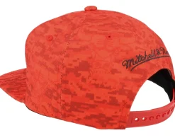 Chicago Bulls Team Digi Camo Red Snapback - Mitchell & Ness