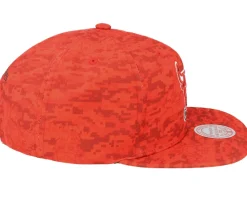 Chicago Bulls Team Digi Camo Red Snapback - Mitchell & Ness