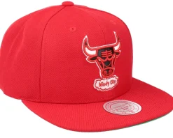 Chicago Bulls Team Ground 2.0 Red Snapback - Mitchell & Ness