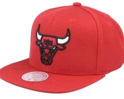 Chicago Bulls Team Ground 2.0 Red Snapback - Mitchell & Ness