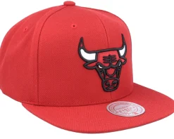 Chicago Bulls Team Ground 2.0 Red Snapback - Mitchell & Ness