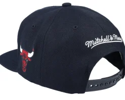 Chicago Bulls Team Script 2.0 Black Snapback - Mitchell & Ness