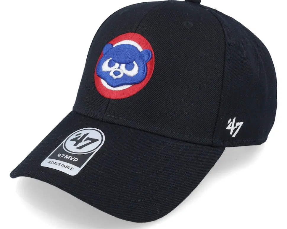 Chicago Cubs Mvp Black/Red Adjustable - 47 Brand