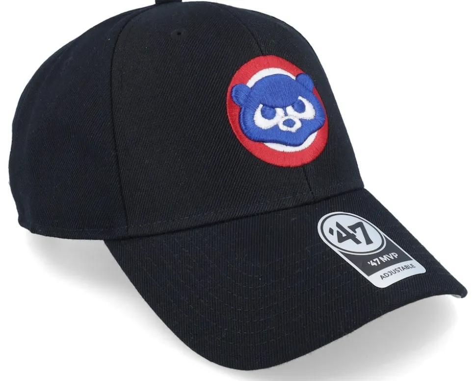 Chicago Cubs Mvp Black/Red Adjustable - 47 Brand