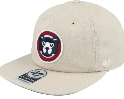 Chicago Cubs Wayback Captain Khaki Snapback - 47 Brand