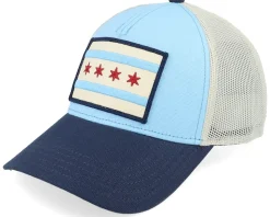 Chicago Valin Ivory/Navy Trucker - American Needle