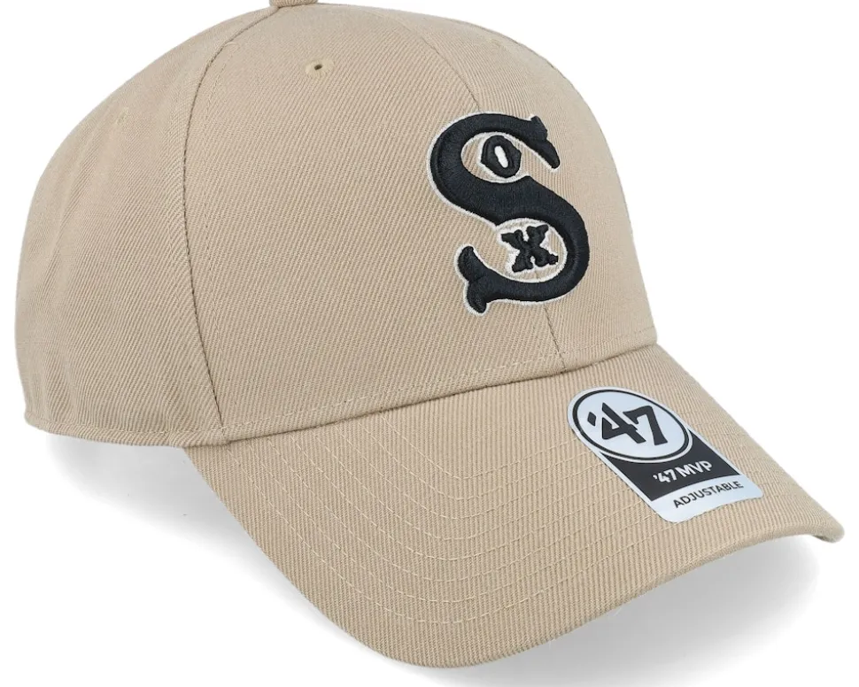 Chicago White Sox Cooperstown Mvp Khaki Adjustable - 47 Brand