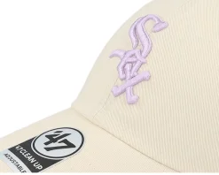 Chicago White Sox Double Under Clean Up Natural Dad Cap - 47 Brand