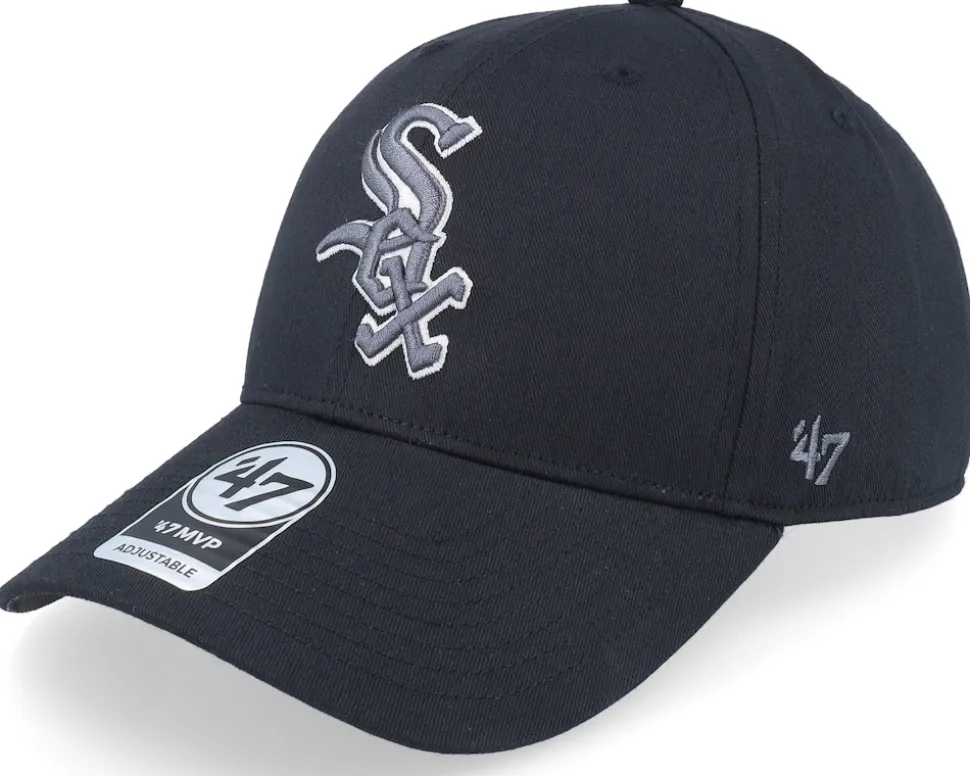 Chicago White Sox Freeform Snap Mvp Black Adjustable - 47 Brand