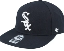 Chicago White Sox Sure Shot Captain Black Snapback - 47 Brand