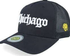 Chichago 3d Script Black A-frame Trucker - Lucid Smile