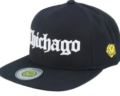 Chichago 3d Script Black Snapback - Lucid Smile