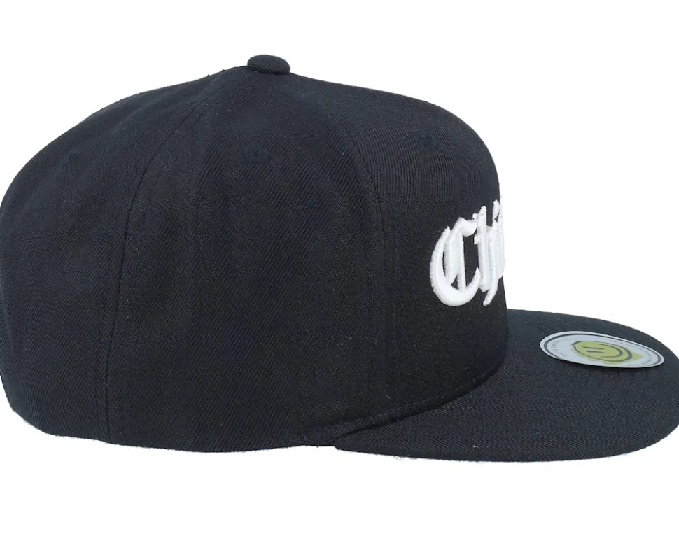 Chichago 3d Script Black Snapback - Lucid Smile