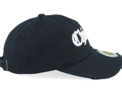 Chichago 3d Script Destroyed Black Dad Cap - Lucid Smile
