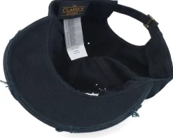 Chichago 3d Script Destroyed Black Dad Cap - Lucid Smile