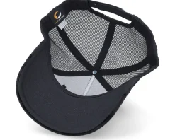 Chinese Dragon Silver Patch Velvet Black A-Frame Trucker - Calza Pennello