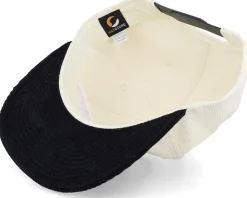 Chinese Dragon Silver Patch Ivory/Black Corduroy Snapback - Iconic