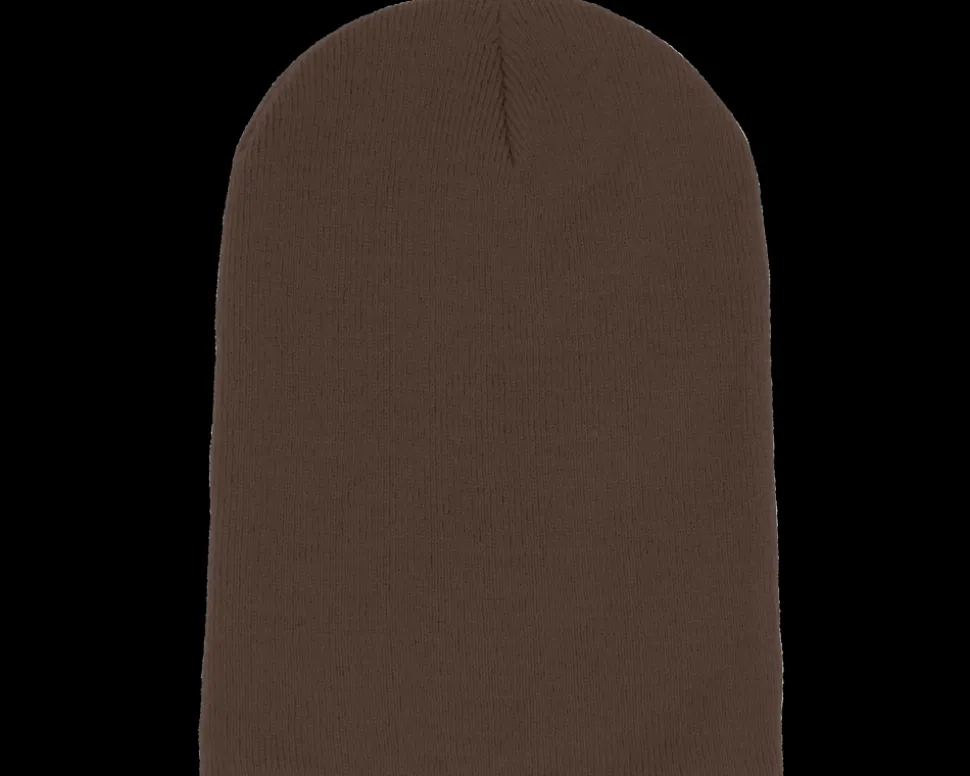 Chocolate Long Blank Beanie - Beechfield