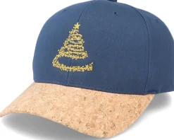 Christmas Tree Stars Navy/Cork Adjustable - Iconic
