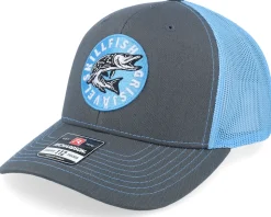 Cirkel Grisjävel 112 Split Charcoal/Columbia Blue Trucker - Skillfish