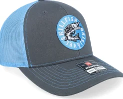 Cirkel Grisjävel 112 Split Charcoal/Columbia Blue Trucker - Skillfish